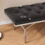 Banc rembourré noir-1316536468
