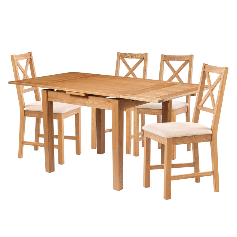 4 - Person Solid Oak Dining Set