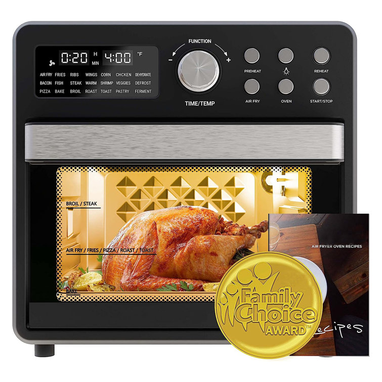 21-in-1 Convection Air Fryer Toaster Oven, Stainless Steel Countertop Convection Oven NOBLEWELL