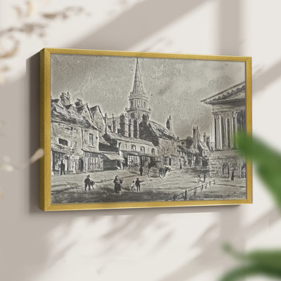 Vintage Sketch Work-XXXVI -Framed Print - Restickable