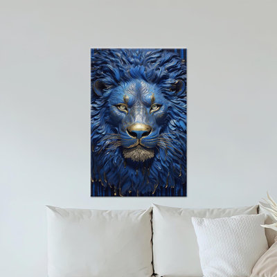Art contemporain animalier - Toile imprimée pour décor moderne, 1P WhiteFramedCanves