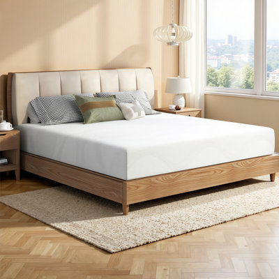 Matelas en mousse viscoélastique gélifiée rafraîchissante - support à deux couches, certifié CertiPUR-US, options d'épaisseurs multiples, installation facile