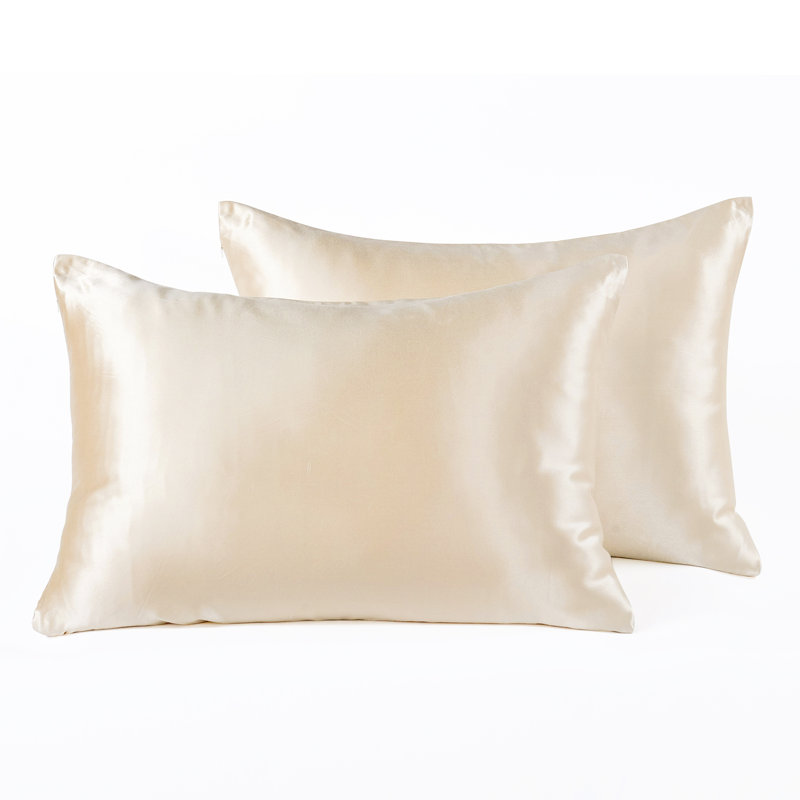 Silk Cotton Blend Pillowcase, Standard, Gold