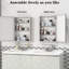 Armoire à pharmacie à fixation en surface 16 po x 24 po, tablettes multiples, aluminium de haute qualité, charnières silencieuses réglables en aluminium formaldéhyde à utiliser, rangement facile à assembler