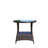 Outdoor Patio Table, Round Coffee Table With Shelf