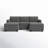 Anureet U Shaped Modular Sectional Sofa with Storage Ottman-1701363683