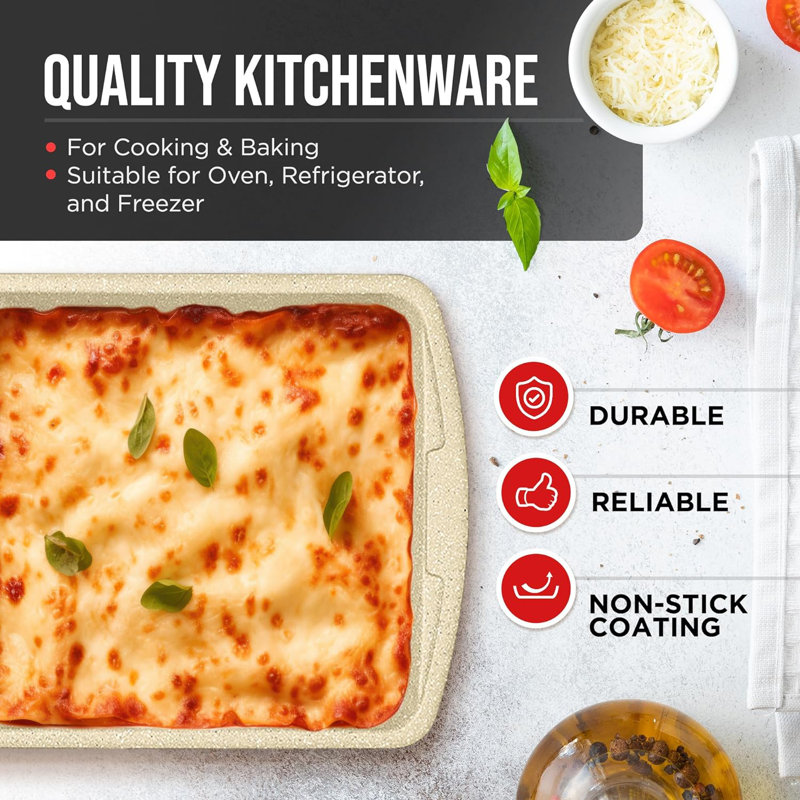 Lifemaster 6 Piece Non-Stick Steel Bakeware Set