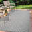 Bailidh Neutral Diamond Trellis Light Gray Indoor/Outdoor Rug-1634566213