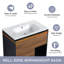 Ensemble de meuble-lavabo simple 29,37 "Demetrina