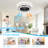18.9 Inch Ceiling Fans Flush Mount Ceiling Fan Bedroom Ceiling Fan with Lights and Remote