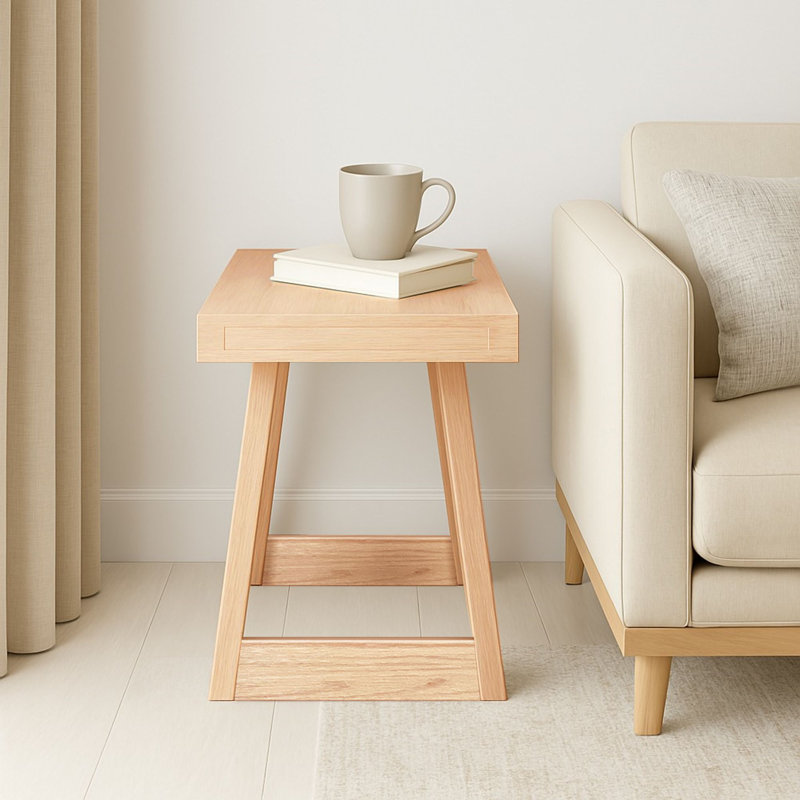 Table d'appoint rectangulaire Coleman, 25 po, Blond