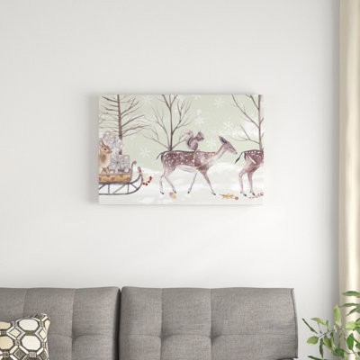 «Christmas Time Collection D» par Melissa Wang - impression sur toile tendue