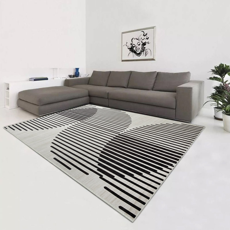 Oriental Machine Tufted Area Rug, Rectangle 120 x 170 cm
