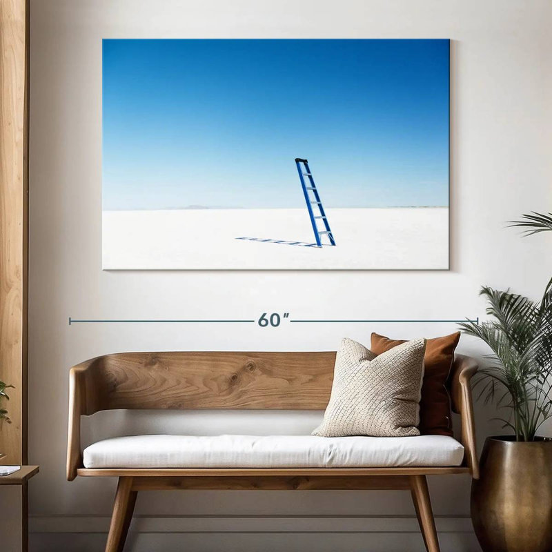 Kelan Surreal Blue Ladder, 34" H x 51" W