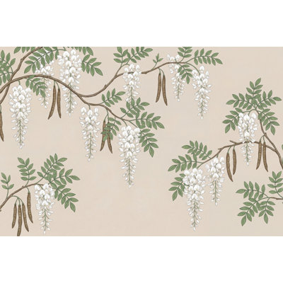 Floral Wallpaper Wisteria Vintage Removable Wall Decor