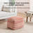 Maryann 16" Red Upholstered Pouf Ottoman-117301717