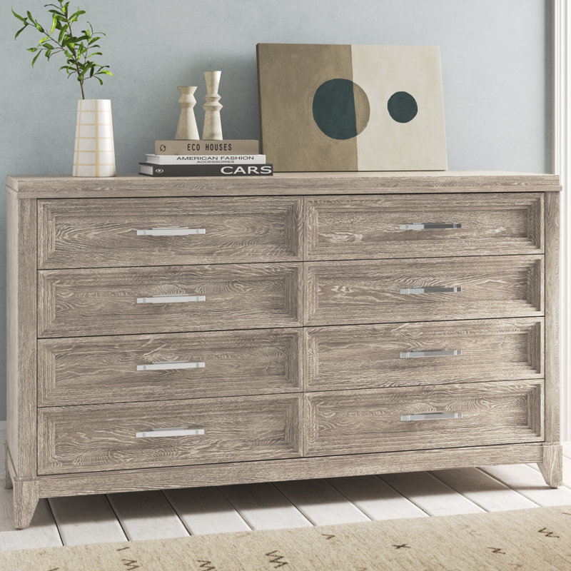 Commode 8 tiroirs avec tiroirs doublés Belmar