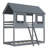 Bunk Bed With Roof, Window, Guardrail, Ladder-2063188065