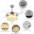 36" Chandelier Crystal Ceiling Fan With Light, Modern Dimmable Fandelier Ceiling Fans With Remote/APP Control, Chrome Retractable Blades Ceiling Fan Light For Bedroom, 6 Speeds And 3 Color Change