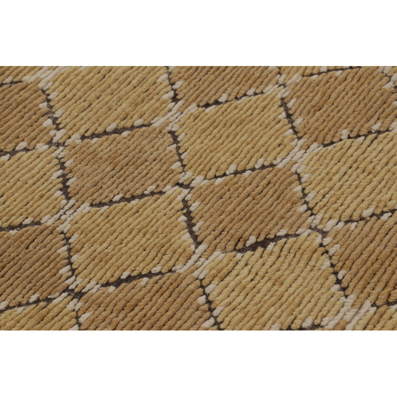 Scandinavian One-of-a-Kind 4'0X8'0 Hand Knotted Area Rug