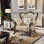Fauteuil en cuir de vache de 43,31 po