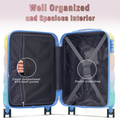 Durable 3-Piece Luggage Set with Expandable Design, Spinner Wheels, and TSA Lock for Easy and Secure Travel