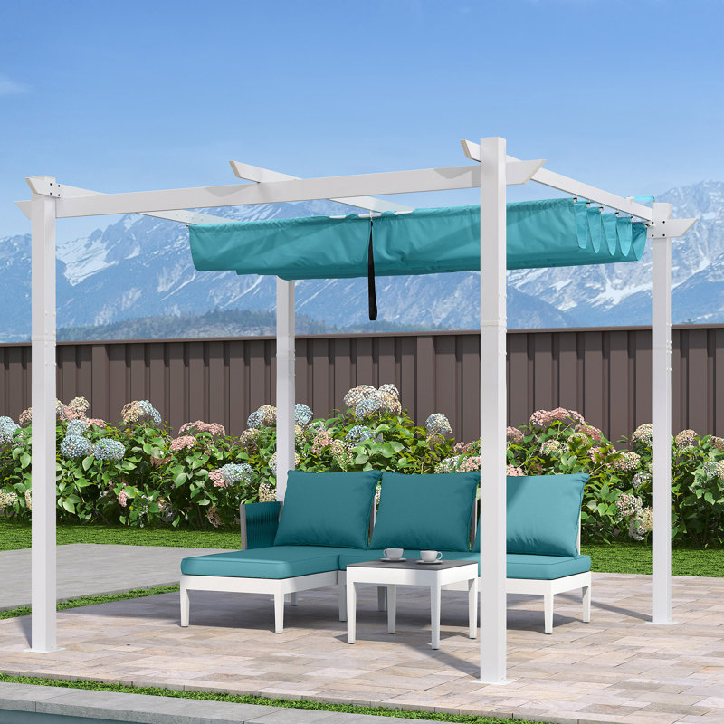 3m x 3m Aluminium Pergola, Blue