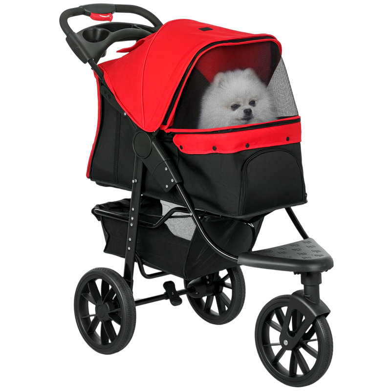 Poussette pliable avec support amovible