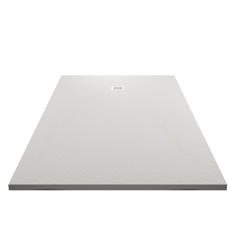 Base de douche Curbless Rex Ardoise 60 po x 30 po, Blanc
