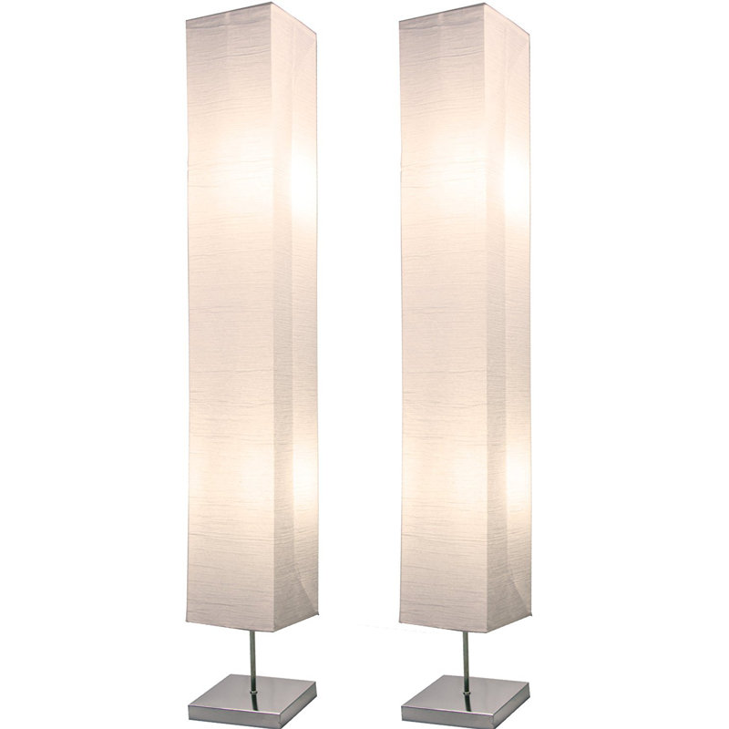 Lampe sur pied colonne en papier Lassalle