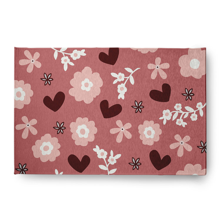 Chenille Floral Indoor Rug