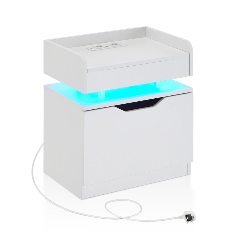 Nikera 50 cm W Bedside Table