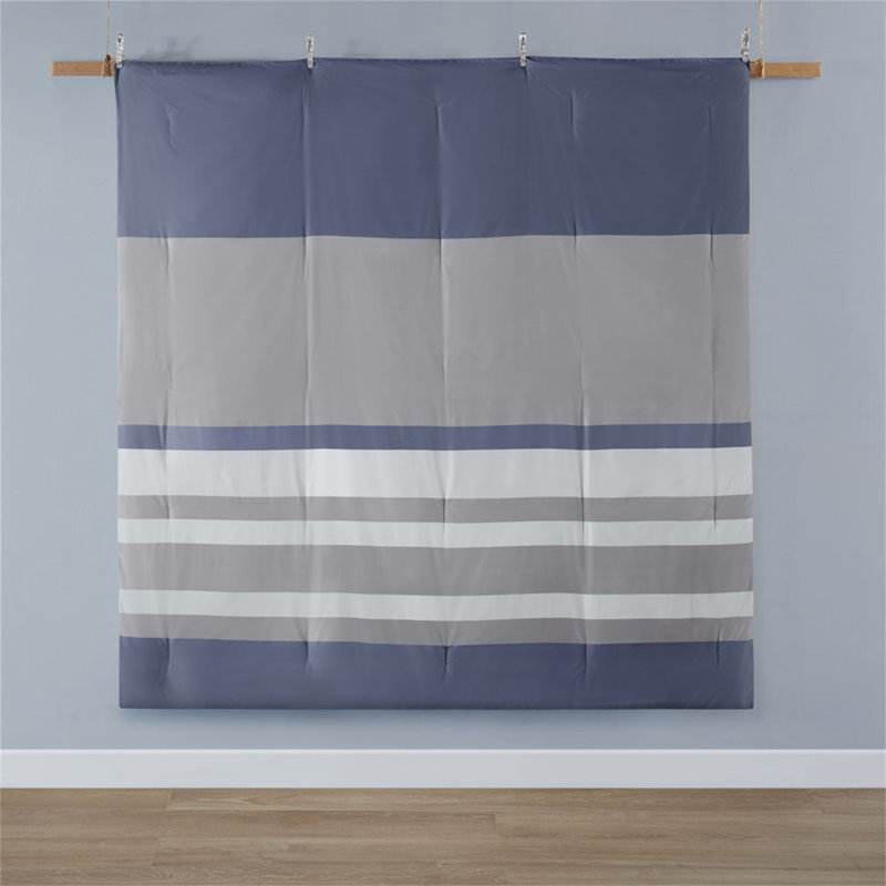 Striped Comforter Set With Bed Sheets