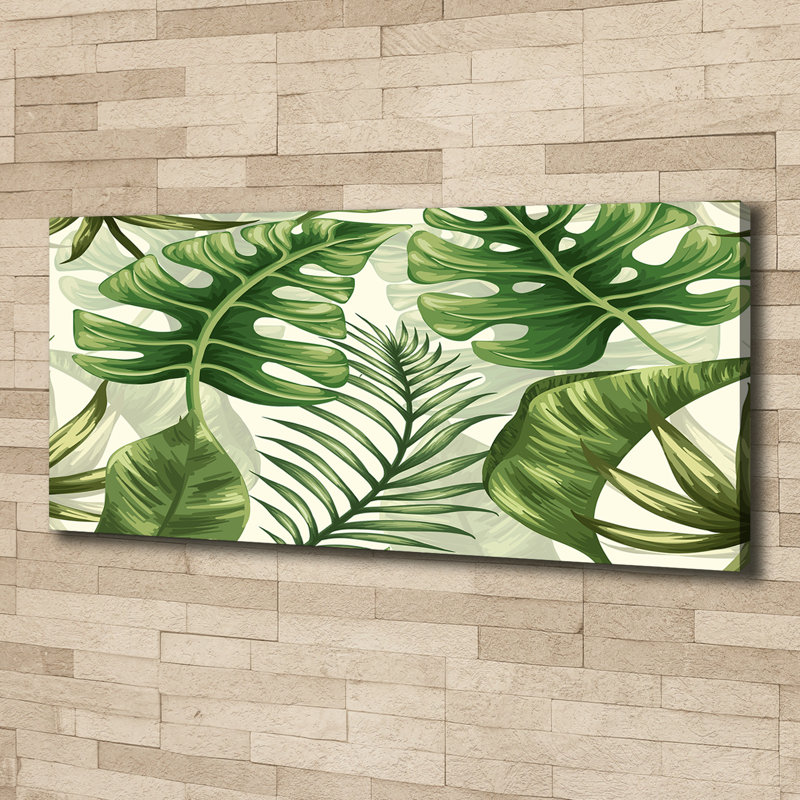 Tropical Leaves - Wrapped Canvas Print