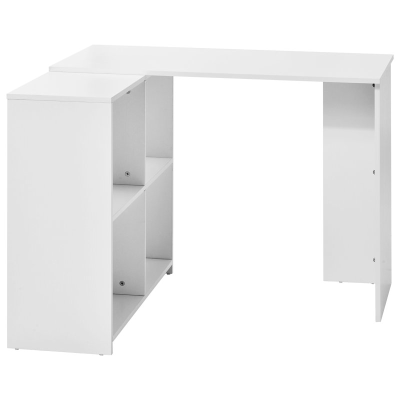 Tarleton L-Shaped Computer Desk, White