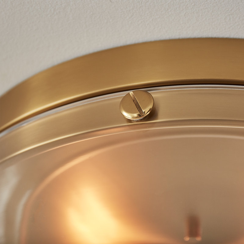 Garrett 2 - Light Flush Mount, Burnished Brass