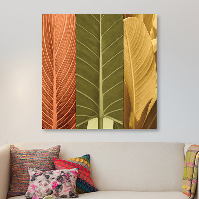 « tropical trio i », impression sur toile, H 18 po x l 18 po x P 1,5 po