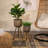 Handwoven Bamboo and Pine Wood Planters with Tripod Base, Decorative Woven Design, Durable Construction, Set of 3-1673631520-1673631527