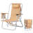 Folding Beach Chair With Wooden Armrest-647271112
