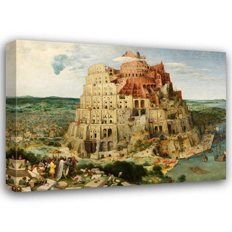 La tour de Babel, H 35 po x l 48 po