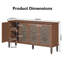 Buffet avec tablettes réglables et 4 portes-1942048301