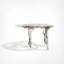 Table basse ornée de branches en cristal avec motif de branches en bois naturel - Table de salon de luxe moderne