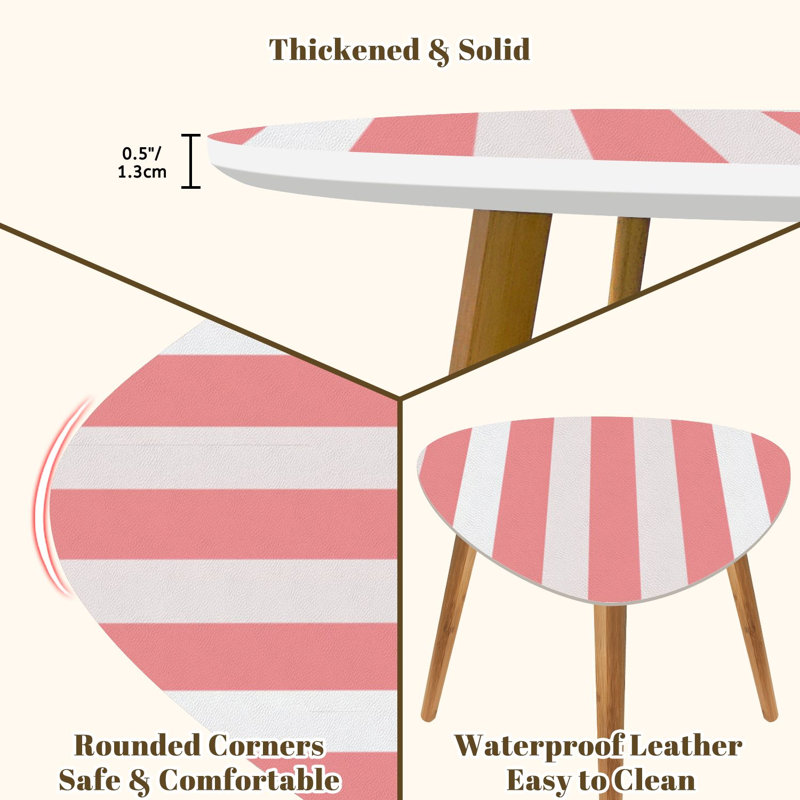 Ensemble de 2 tables basses gigognes Triangle