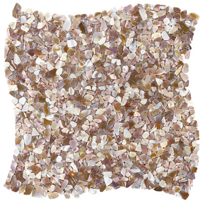 Baroque 12" x 12" Seashell Mosaic Wall Tile
