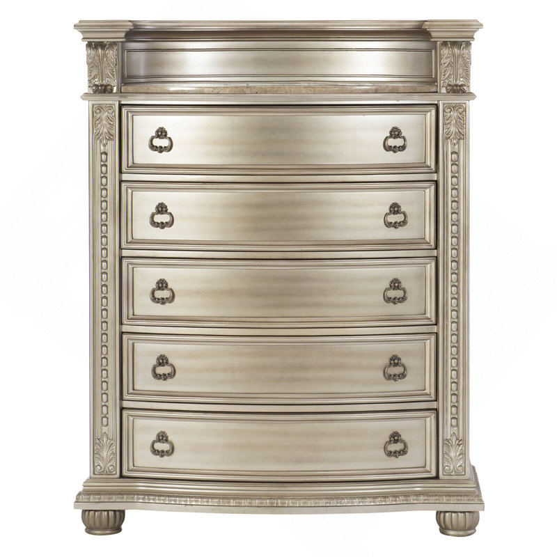 Meuble de rangement de luxe européen à 1 tiroir avec 5 tiroirs en marbre véritable European Design