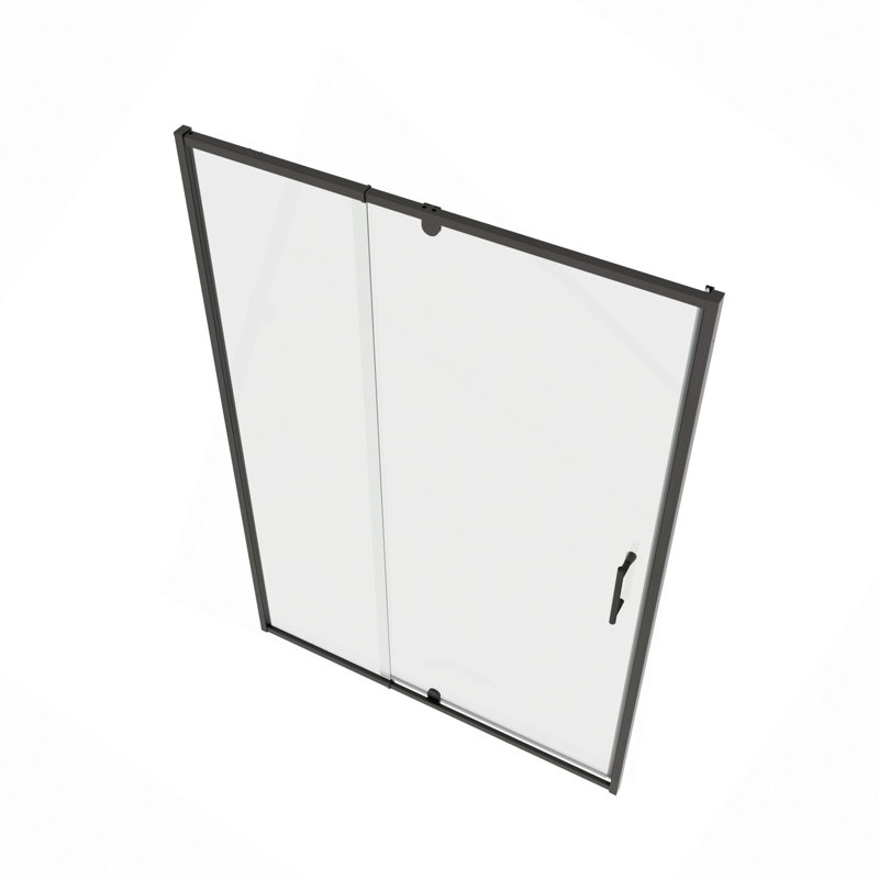71" H Swing Glass Shower Door,Frame Sliding Shower Door With 1/4"(6Mm) Clear SGCC Tempered Glass,Shower Doors,Reversible Installation
