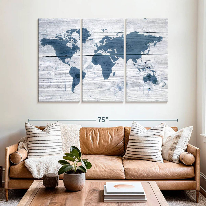 'Wooden World II, 42" H x 65" W