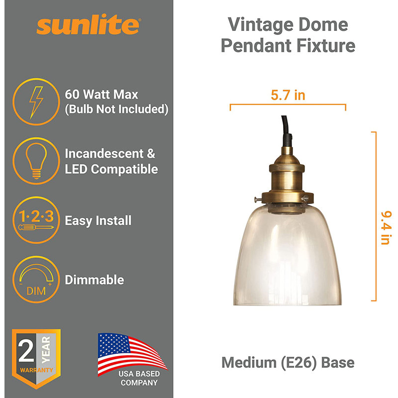 Luminaire suspendu à pot 1 lumière
