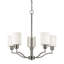 Lustre classique/traditionnel ombré 5 lumières Hadrian