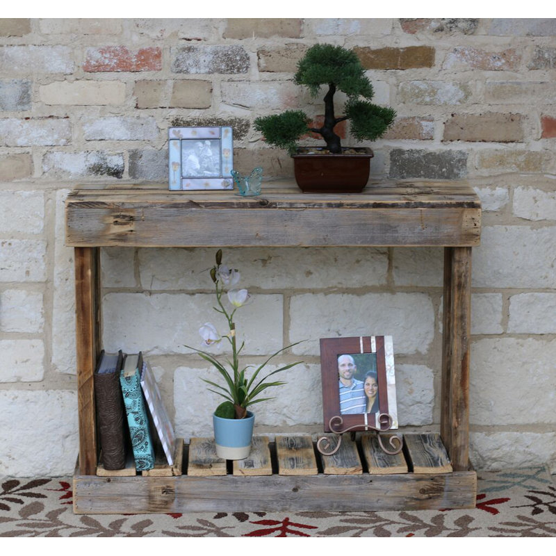 Mercurio 36'' Solid Wood Console Table, Natural